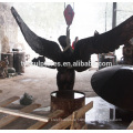 Hot sale art sculpture bronze lady with great wings fountain for garden decoration